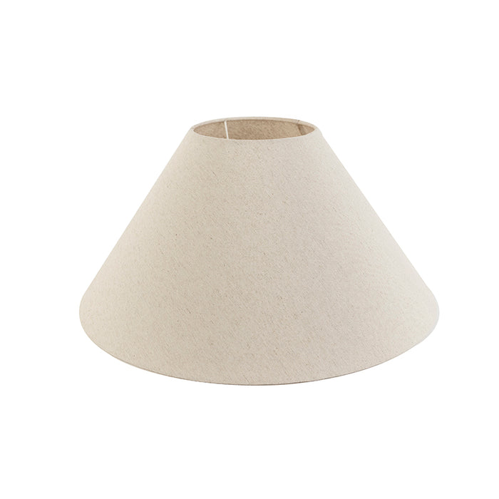 QAZQA Stoffen lampenkap beige rond schuin 50|17,5|25