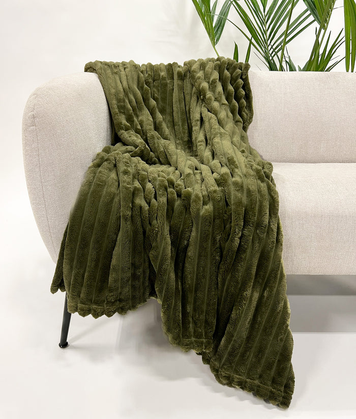 Dutch Decor plaid RICKY - 150x200 cm Military Olive