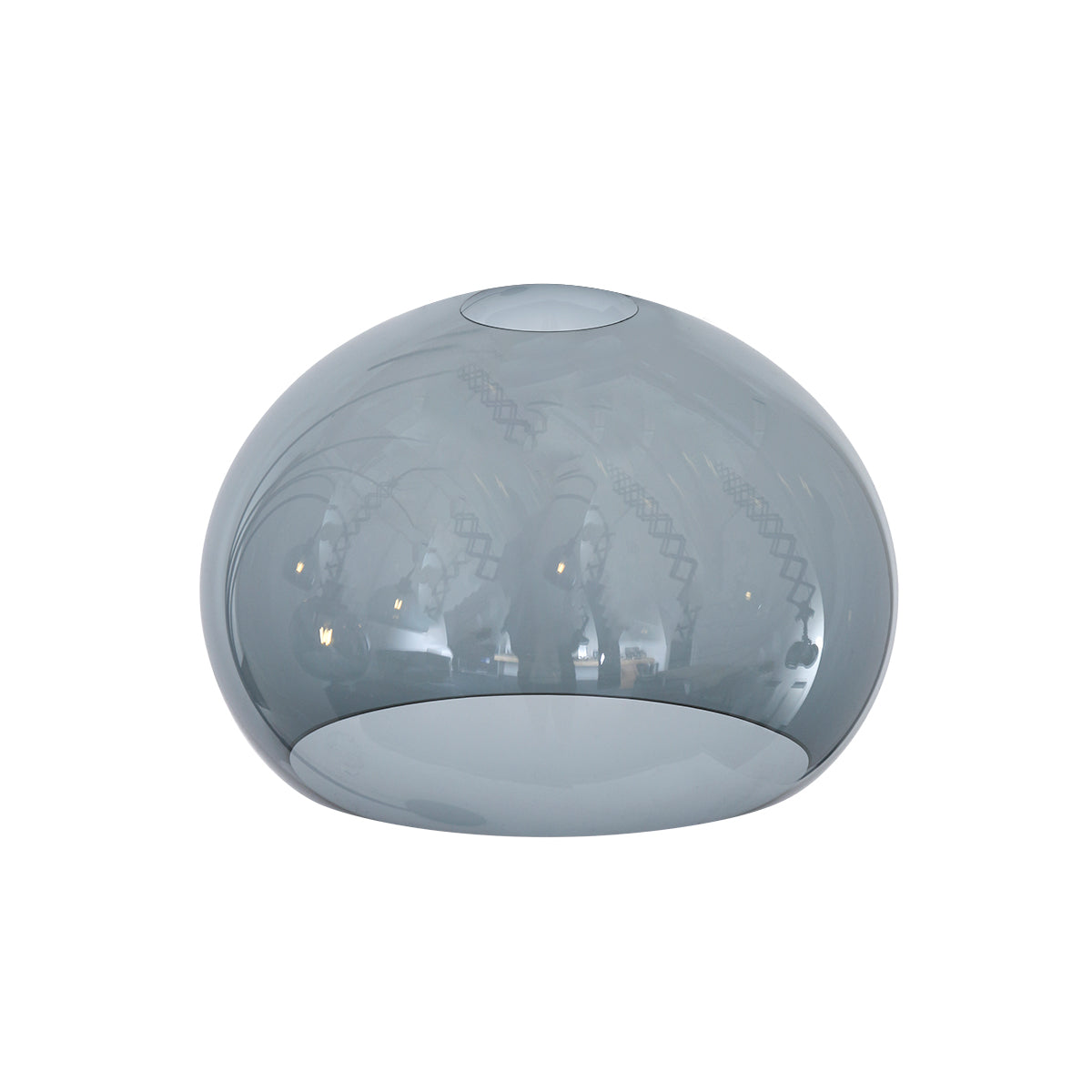 Steinhauer lampenkap grijs plexiglas bol kap Ø23 cm 15 cm hoog