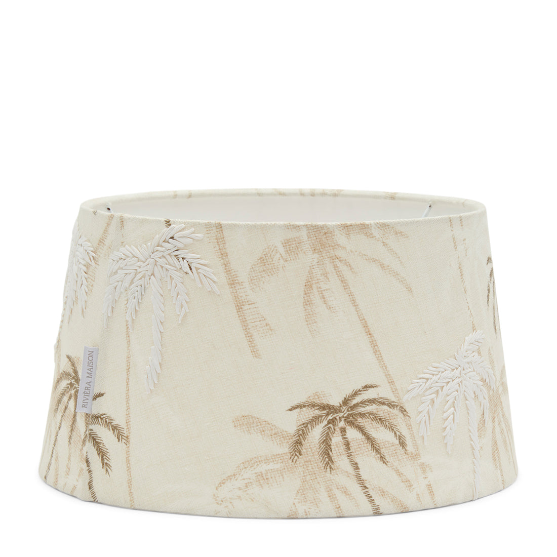 Riviera Maison Palm Tree Linen Lamp Shade 17x30 -  32.0x32.0x36.0 cm