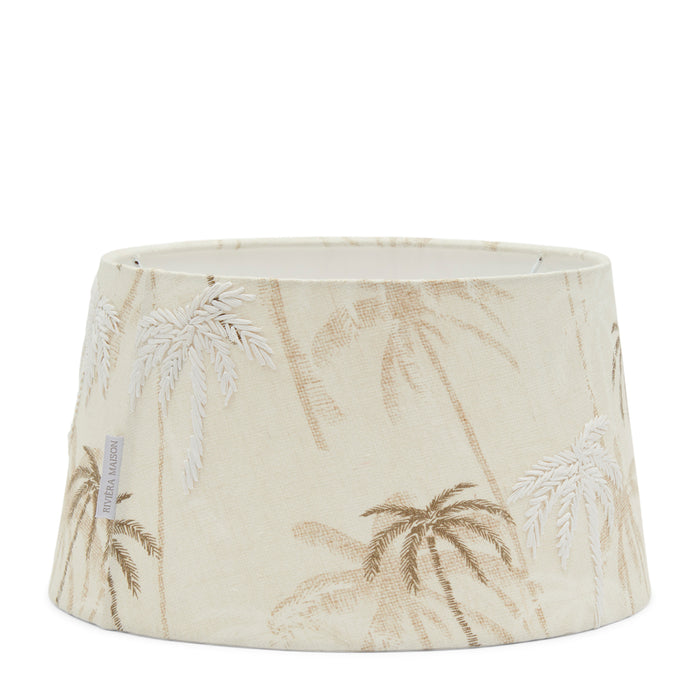 Riviera Maison Palm Tree Linen Lamp Shade 17x30 -  32.0x32.0x36.0 cm