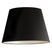 Tolomeo lampenkap Ø42 zwart satijn