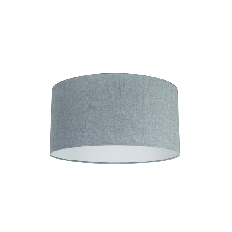 QAZQA Lampenkap cilinder stof - Turquoise - Modern - D 500mm