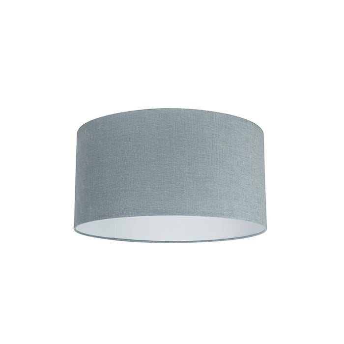 QAZQA Lampenkap cilinder stof - Turquoise - Modern - D 500mm