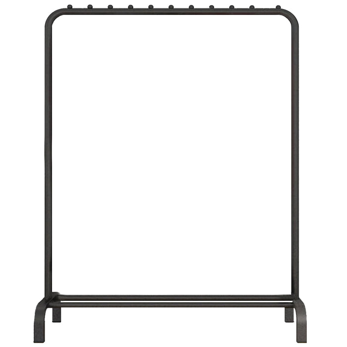 QUVIO Kledingrek met schoenen opbergruimte zwart