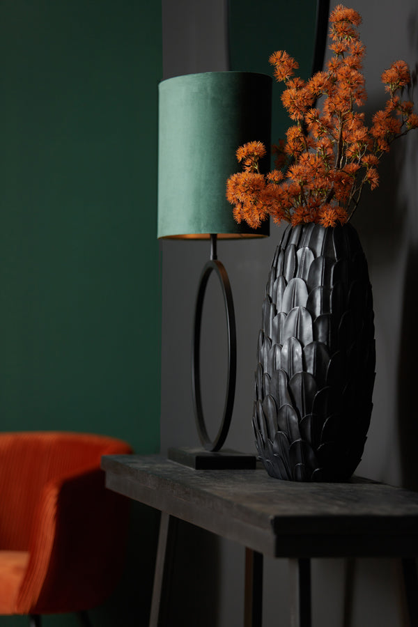 Light & Living Lampenkap Ovaal Velours - Dutch Green - 45x21x32cm