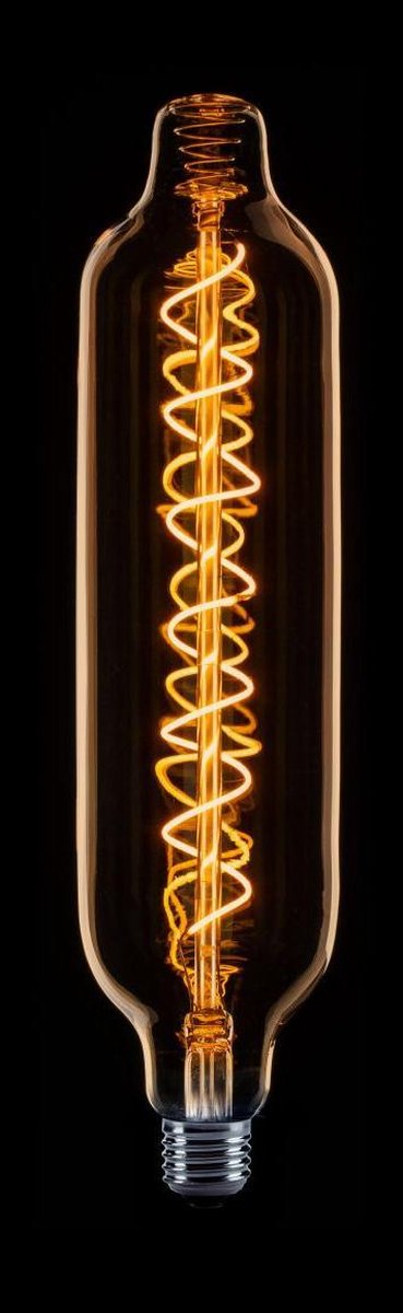 Buis XXL Filament spiraal LED 8w E27 240v 1800k dimbaar goud