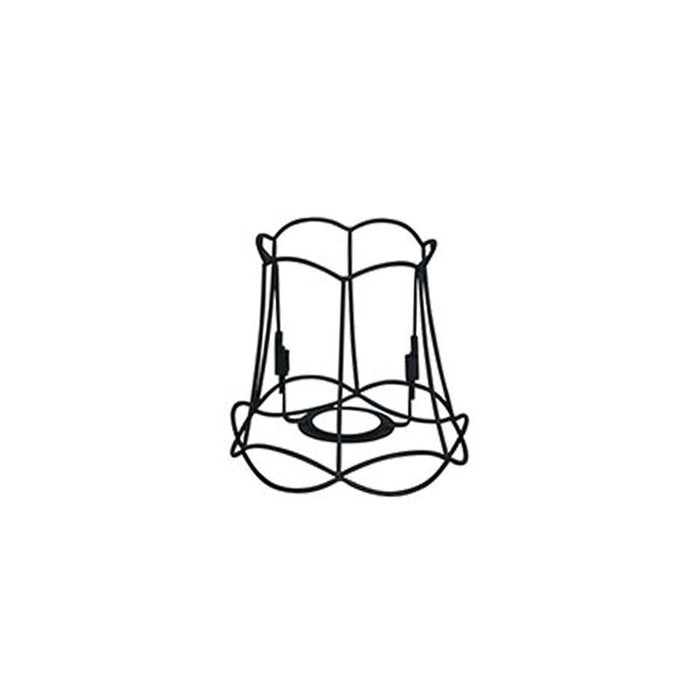 QAZQA Metalen lampenkap zwart 15|14 - Granny Frame