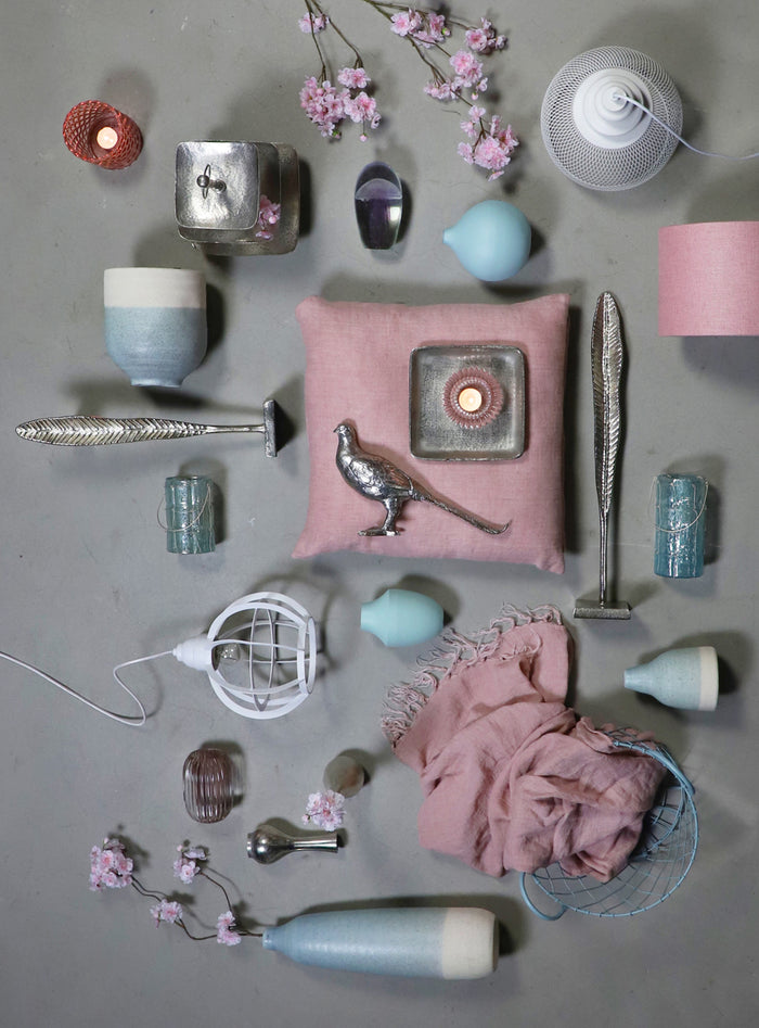 Light & Living Cilinder Lampenkap Livigno - Roze - Ø30x21cm