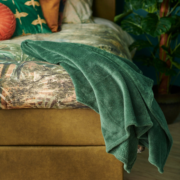 Unique Living | Justin plaid 150x200cm dark green