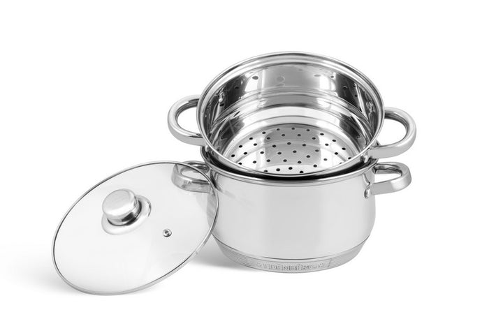 Edenberg Classic Line - Stoompannenset - Ø 20 cm - 3-delig - Voorzien