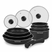 Techwood 6103p - 10-delige Pannenset - Met 3 Deksels & Handgreep