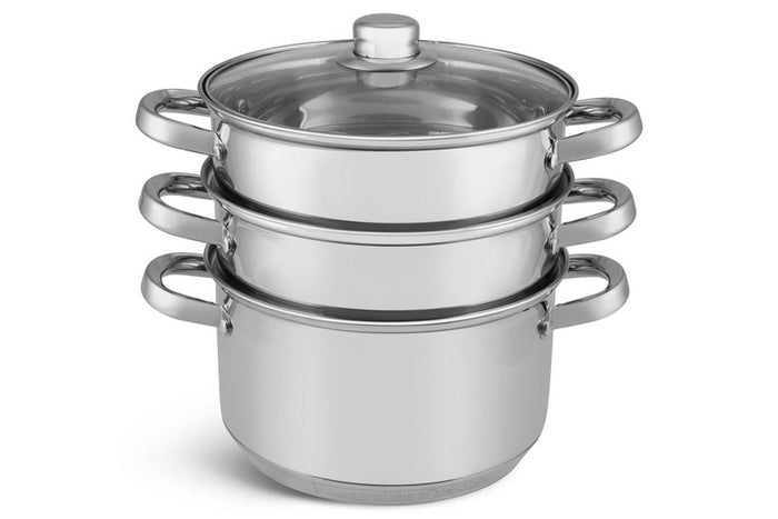 Edenberg Classic Line - Stoompannenset - Ø 22 cm - 4-delig - Voorzien