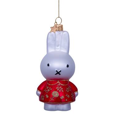 Vondels Ornament glass Nijntje|Miffy year of the rabbit H11cm w|box