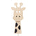Houten wandlamp kinderkamer | Giraffe - blank