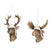 Goodwill Kerstbal Hert-Eland Bruin 13.5 cm Voordeelassortiment 2 Stuks