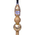 Vondels Glazen kerst decoratie piek goud met champagnefles H26cm*