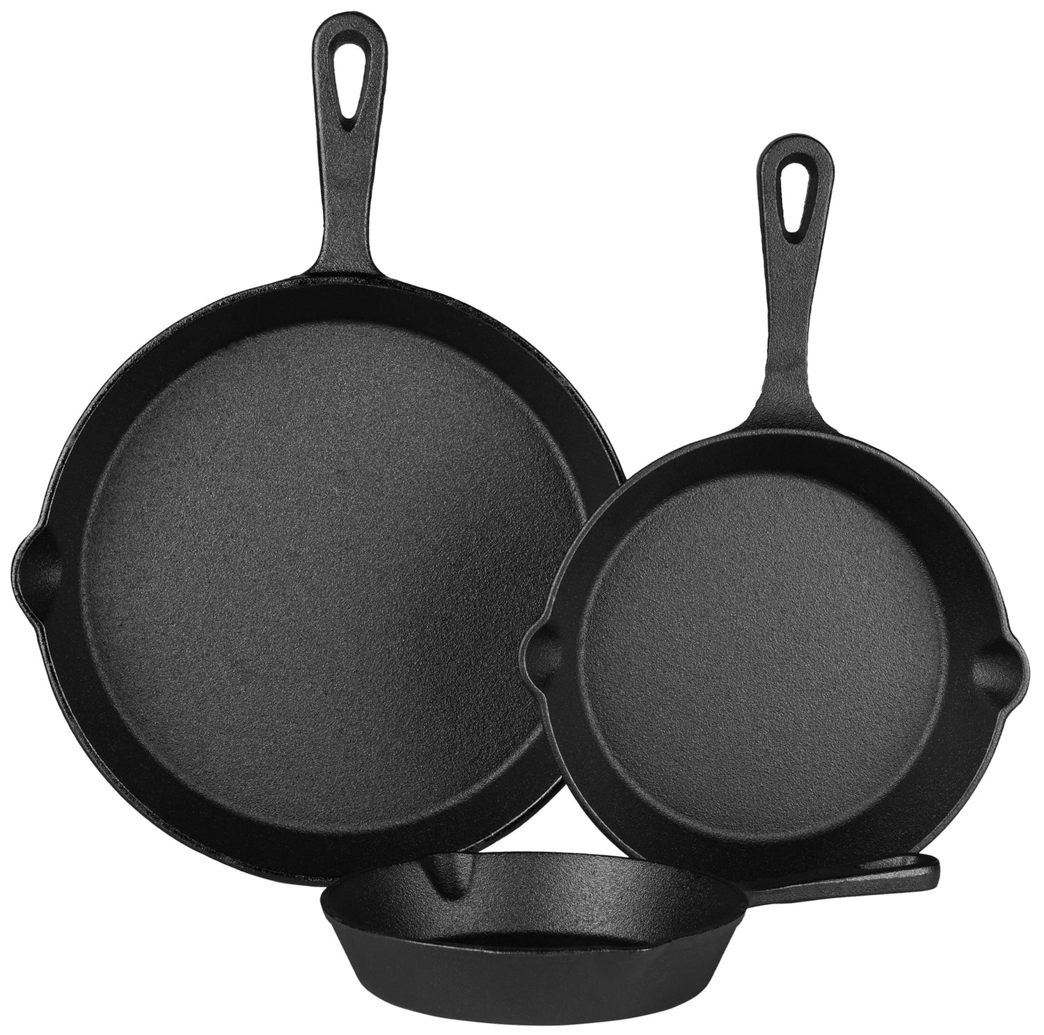 CLP Gietijzeren pannenset 3 stuks