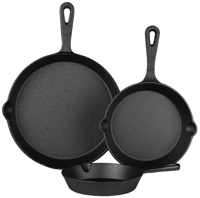 CLP Gietijzeren pannenset 3 stuks