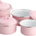 Lite-Body Pannenset 4-delig - Emaille - Roze