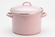 Lite-Body Soeppan|Stamppotpan -  Ø 22|6 l - Emaille -  Roze - Inductie