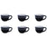 Barista Innovations Nero - Espressokopje - Set van 6 -75ml - Matt Bla