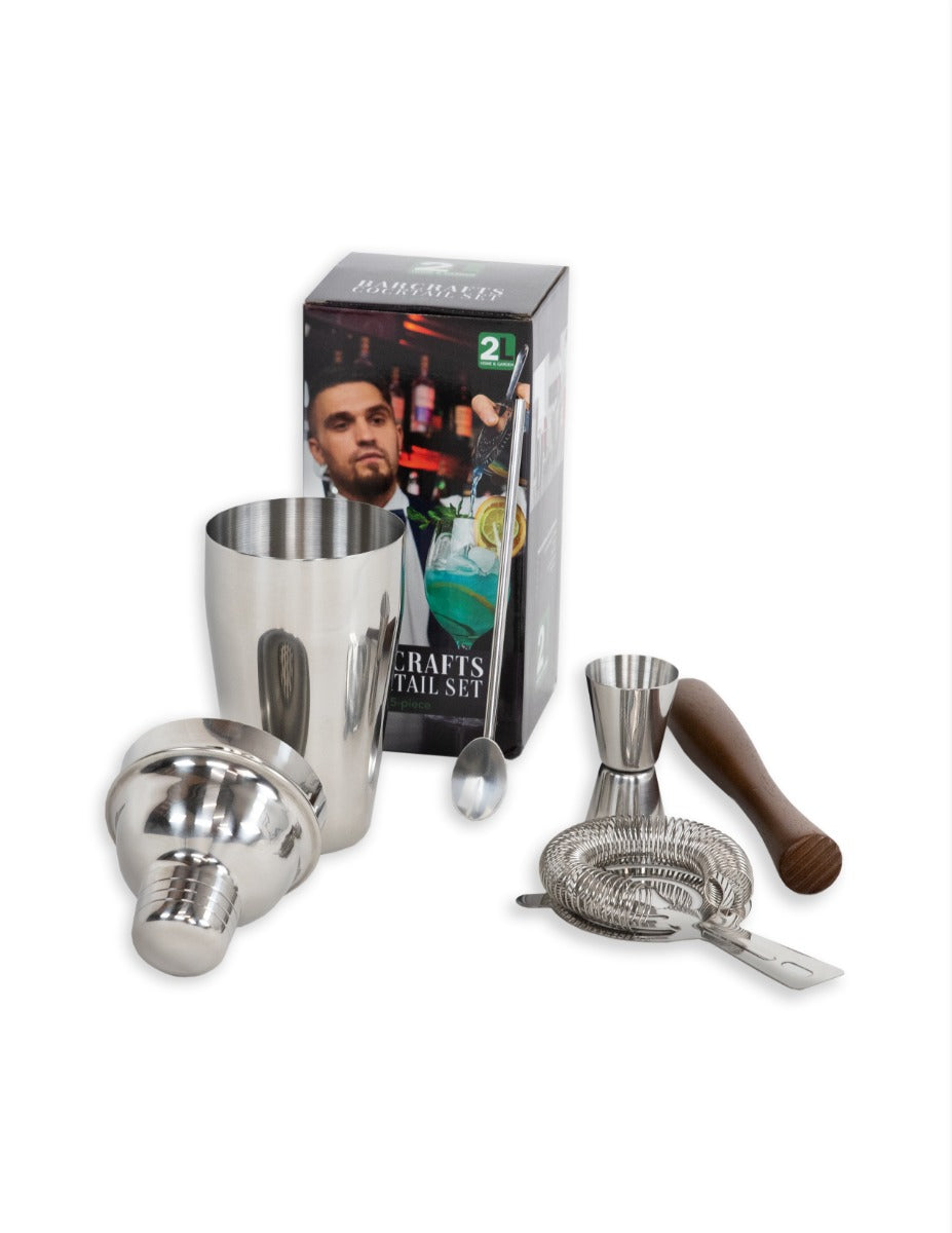 Barcrafts Mojito Cocktailset - 5 delige cocktailshakerset