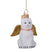 Vondels Ornament glass white cat w|gold wings H8cm#