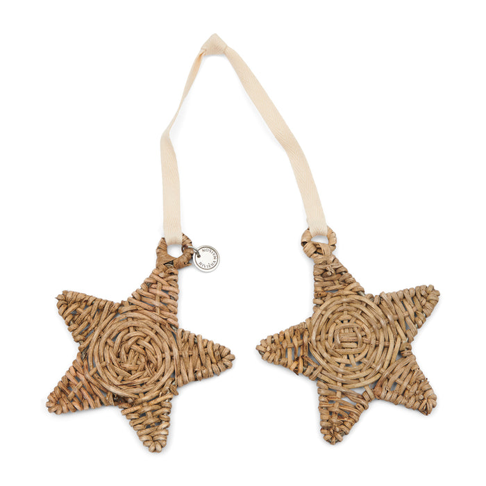 Riviera Maison Ornament Rustic Rattan Stars Naturel