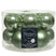 Decoris kerstbal glas d5cm s.groen 12st