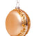 Vondels Glazen kerst decoratie gouden macaron H7cm