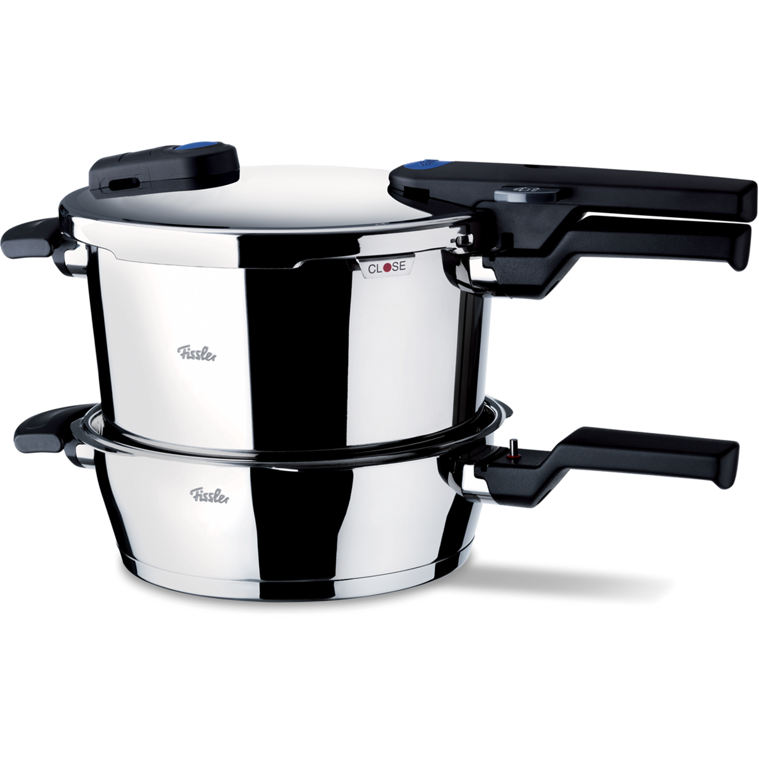 Fissler vitaquick snelkookpan, 8l + snelbraadpan 4l
