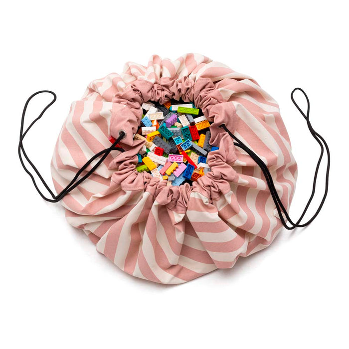 Play & Go Stripes Pink New toy storage bag