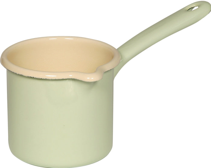 Riess steelpan met schenktuit ø 10cm lichtgroen - hoog