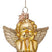Vondels Ornament glass shiny gold angel H7cm#