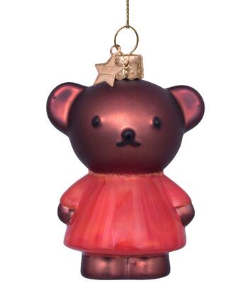 Vondels Ornament glass Nijntje|Miffy boris H8.5cm w|box#