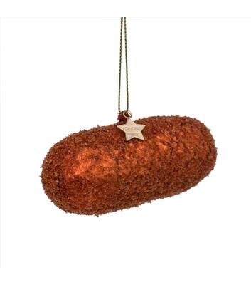 Vondels Ornament glass Dutch kroket H10cm w|box