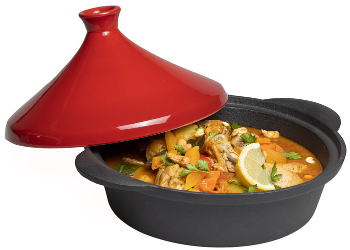 Jay Hill Tajine Gietijzer Rood - Ø 30 cm | 3 Liter