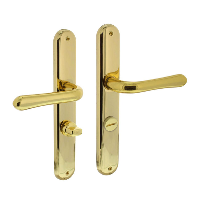 Intersteel Deurkruk Saturnus op schild toilet-|badkamersluiting 63 mm