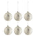 J-Line Kerstballen Marmerlook Small Set van 6