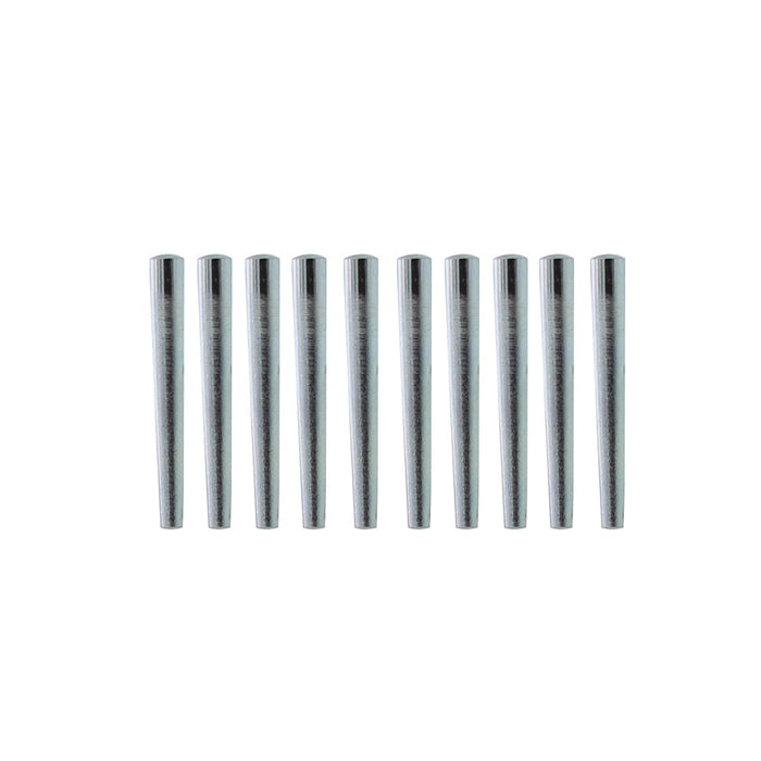 Intersteel 10 conische krukstift-pennetjes vernikkeld