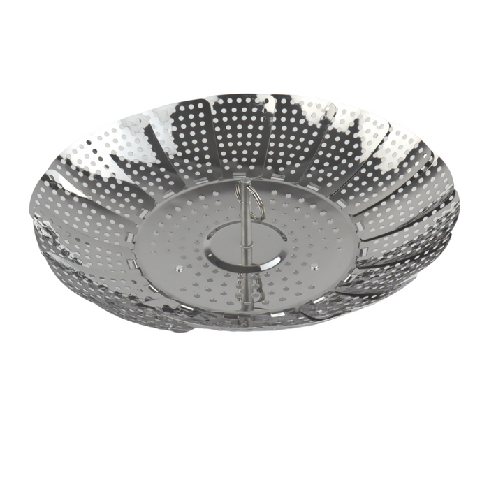 Orange85 Stoommandje RVS 23 x 6 cm Rond Grijs Stoominzet Eten Warmh...