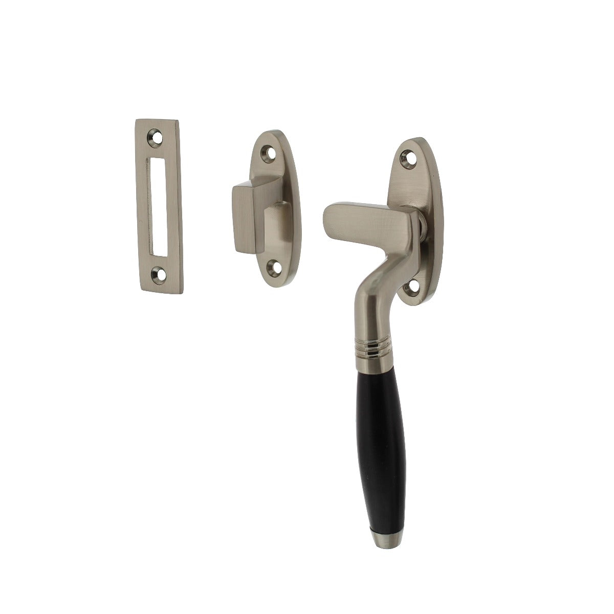 Intersteel Raamsluiting Ton rechts nikkel mat | ebbenhout