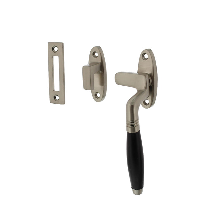 Intersteel Raamsluiting Ton rechts nikkel mat | ebbenhout