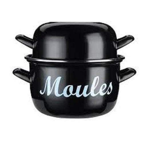 Emaille Mosselpan - Groot, 24cm - KitchenCraft | Mediterranean