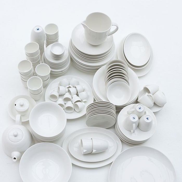 vtwonen Borden - Wit - Set van 6 - Porselein - Ø 18cm