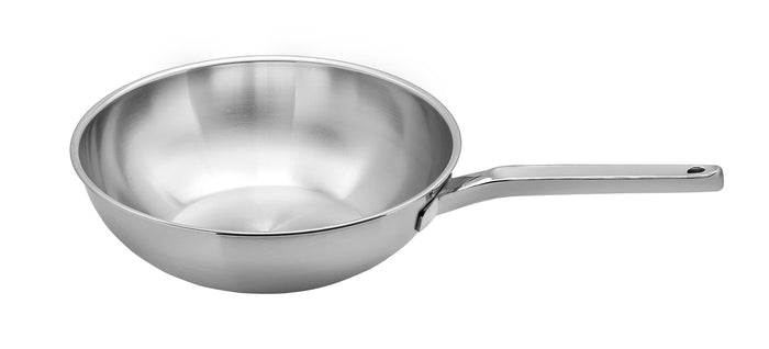 Wokpan 5-ply RVS, 28 cm - Cookai