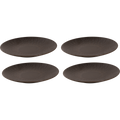 Palmer Bord coupe Ruston 22 cm Bruin Stoneware 4 stuks