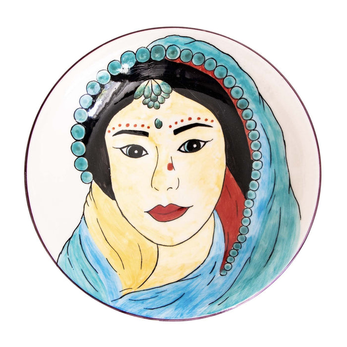 Return to Sender Indiase vrouw bord, 22 cm