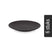 vtwonen Borden - Set van 6 - Mat Zwart - Porselein - Ø 15cm